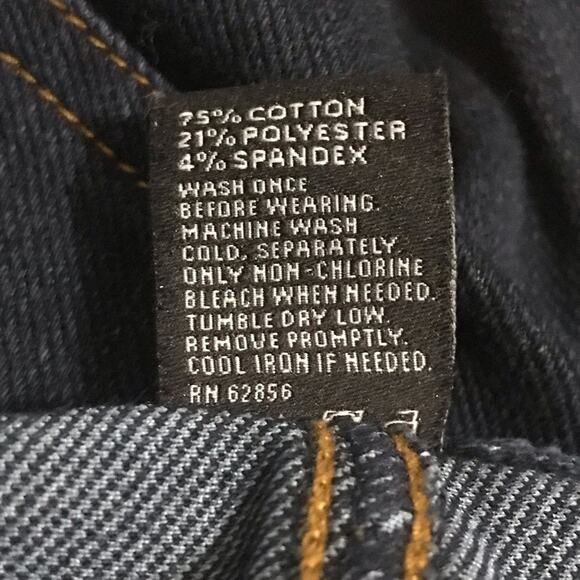 Hue Dark Wash Pull On Denim Skinny Jeans Size Small - Picture 3 of 5